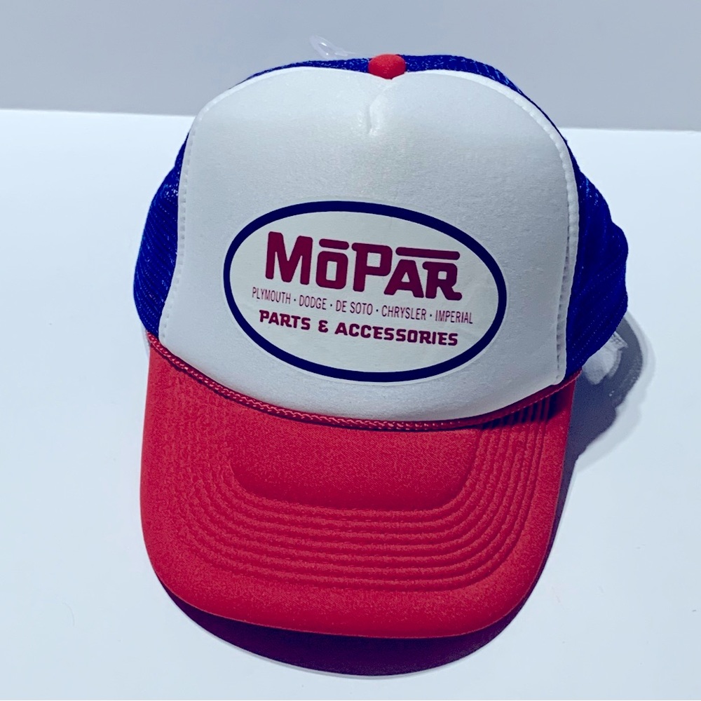 Mopar Parts  Dodge Chrysler Plymouth Jeep Nissum Hat Adjustable Snapback Cap VTG